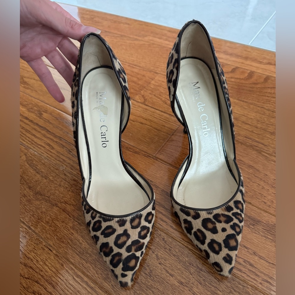 Max de Carlo leopard pumps, made in Italy, beautiful shoes, do not fit anymore